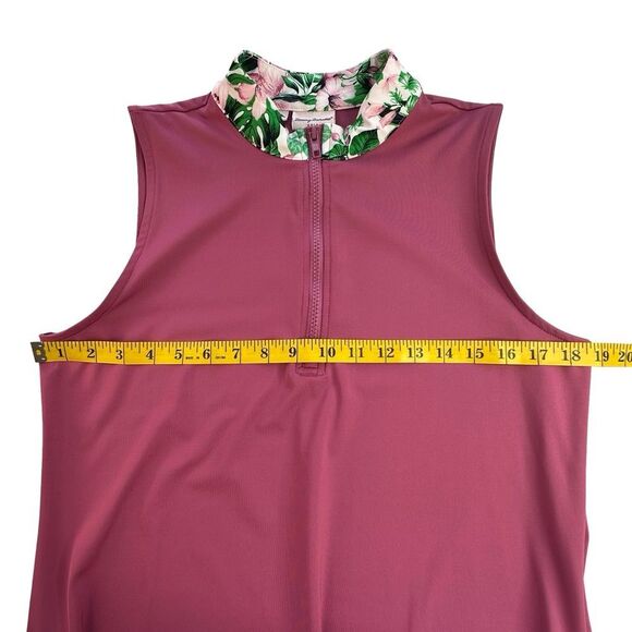 Tommy Bahama GOLF 1/4 Zip Golf Dress Magenta Size Large - Picture 9 of 12